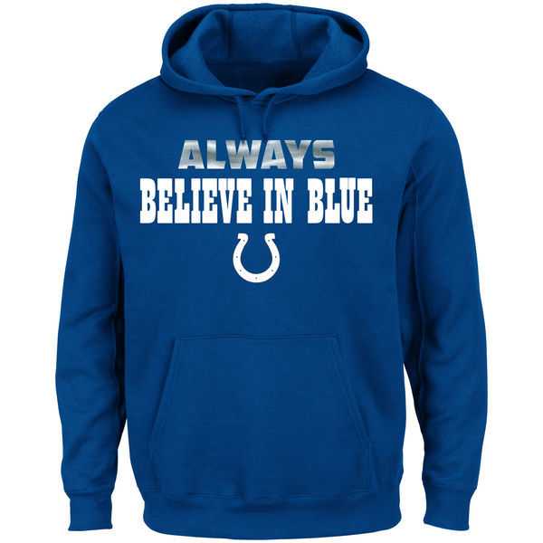 Men's Indianapolis Colts Majestic Always Pullover Hoodie - Royal Blue,We sell and wholesale Men's Indianapolis Colts Majestic Always Pullover Hoodie - Royal Blue on line form chian!